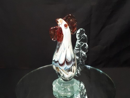 Coq verre soufflé ecole - coq,