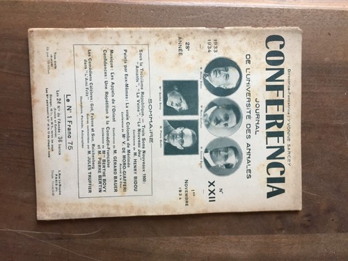 Revue conferencia 1934 - conferencia,