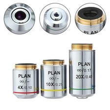 Accessoire microscope avancé lentilles achromatiques en plusieurs grossissement