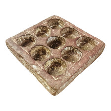 Ancien bougeoir / épice / porte pierre sculpté main ancien vintage des...