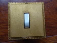 LEGRAND 1 ancien interrupteur va vient Chambord prestige or METAL LAITON BRONZE