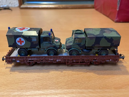 Roco minitanks wagon plat - wagon, avec