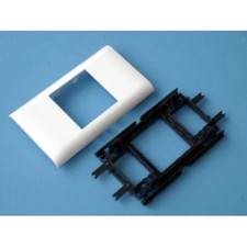 Legrand 10952 - Support MOSAIC pour Goulotte DLP couv 65 mm 2 modules BLANC