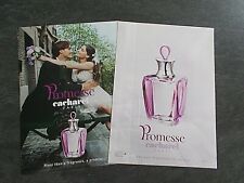 Publicité papier Parfum. Perfume ad. Promesse de Cacharel 2006 recto verso 