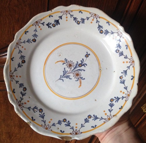 Ancienne assiette faience - assiette,