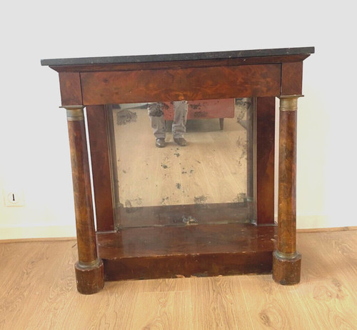 Console acajou empire - console, en