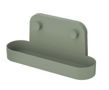 Étagère murale IKEA OBONAS avec ventouse, gris-vert, 28 cm, 11 1/32", NEUVE