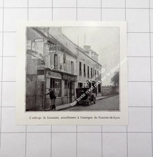 1932 Lieusaint, Le Café Restaurant Enseigne Pompe à essence ancienne Purfina