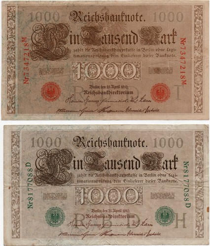 Lot billets allemagne - lot, de