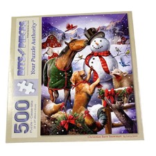 Bits And Pieces Noël Grange Bonhomme de Neige 500 Pièces Puzzle Complet #2