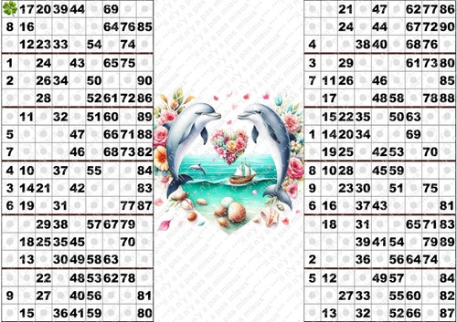 Plaque cartons de loto - plaque, 12