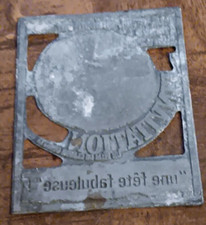 Plaque d imprimerie  pour le