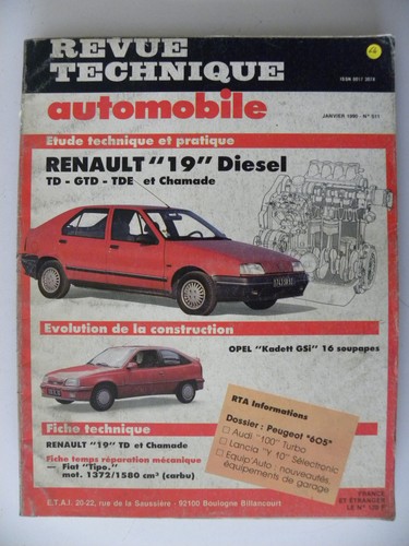 Revue technique automobile rta - technique,
