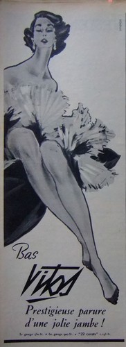 Publicité presse 1953 - de, bas