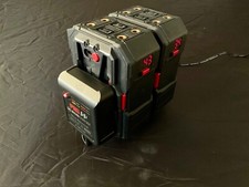2x Mini PAGlink MPL99V V-Mount Li-Ion Batteries + PAGlink 9713V Micro Charger