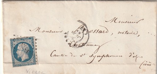 Lettre vienne chatonnay - de, à
