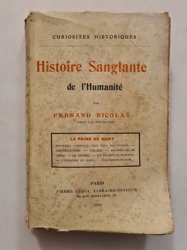 Histoire sanglante - , de