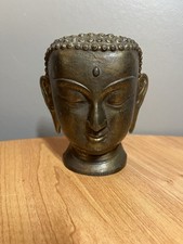 Tête de bouddha en métal