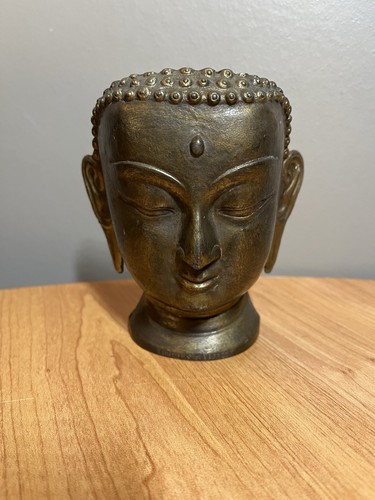 Tête bouddha métal - de, en