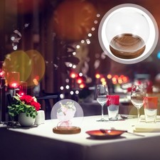 1 ensemble de Cloche de d'affichage en verre avec Base en bois, Globe pour