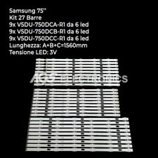 KIT 27 BARRES À BANDES LED SAMSUNG TV V5DU-750DCA / B / C-R1 UE75JU UE75MU