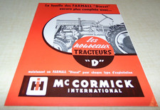 brochure PROSPECTUS tracteur   MC CORMICK IH FARMALL DIESEL D  Français