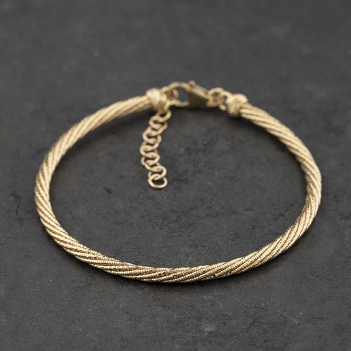 Bracelet ajustable torsadé - , en