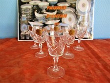 6 verres à liqueur en cristal
