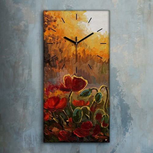 Horloge murale sur toile - , 30x60