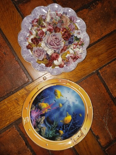 Lot assiettes décoratives - lot,