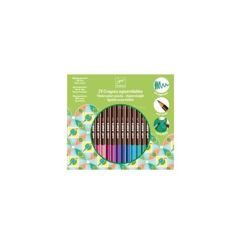 Crayons aquarellables djeco - 24,