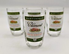 ? 4 Verres Clément – Rhum Agricole MARTINIQUE – Collection Bar Tropical ??
