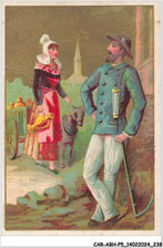 CAR-ABHP5-0922-CHROMOS - BELGIQUE - UN HOMME - UNE FEMME AVEC UN ANE ET UN POT