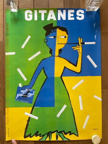 Affiche cigarettes gitanes - cigarettes,
