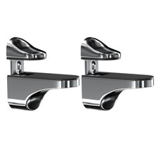 Supports d'étagère en verre réglables pour différentes épaisseurs chrome po