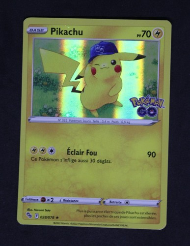 Carte pokemon 028 - carte, pikachu