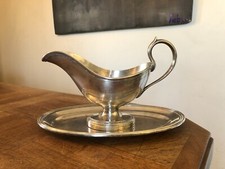 ÉLÉGANTE GROSSE SAUCIÈRE EN MÉTAL ARGENTÉ " CHRISTOFLE "