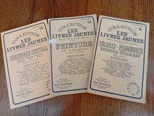 Lot de 3 Livres Jaunes