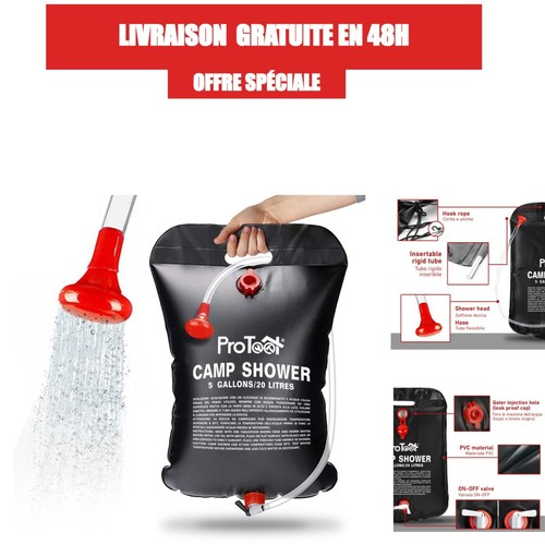 Douche solaire portable 20l - portable,