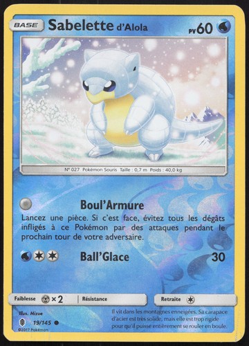 Carte pokémon sabelette - pokémon,