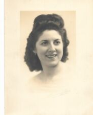 PHOTO D'ART EPOQUE PORTRAIT JEUNE FEMME Année 1944  Studio SCHERBECK à NANCY