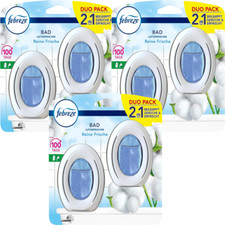 3 X Duo Pack Febreze Assanisseur D'Air Pure Frais Bain Et Wc Dosateur de Parfum