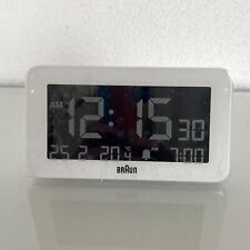 Réveil Quartz digital BRAUN Blanc - Radio-Piloté - BC10W-DCF