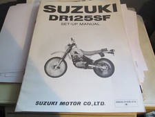 livret set-up instruction manuel d'assemblage Suzuki DR125SF DR 125 SF 1985