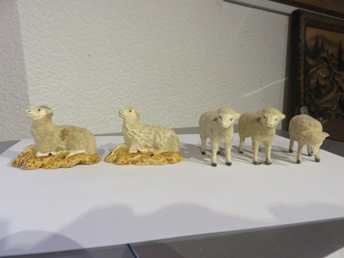 Lot santons moutons - lot,