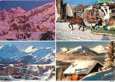 74 - Avoriaz - Multivues - Chevaux - Traineau - Hiver - Neige - CPM - Voir Scans