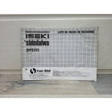 Iseki Debrouissailleuse Shindaiwa DYB191 - Manuel Liste de Pieces Detachees