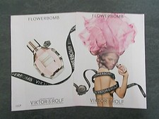 Publicité papier Parfum. Perfume ad. VIKTOR and ROLF FlowerBomb 2011 recto verso