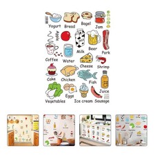  2 Pcs Autocollant Frigo