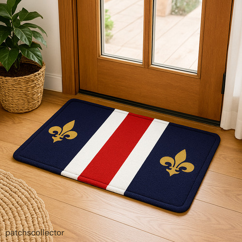 Tapis entrée québec fleur - québec, de